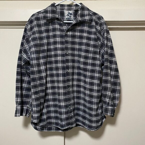 Hey Man, Pure Comfort, long sleeve, button-down plaid flannel shirt, size L - Picture 1 of 9